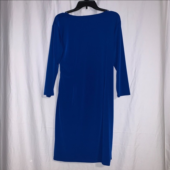New York and Company XL Blue Kneelength Dress - Picture 2 of 5